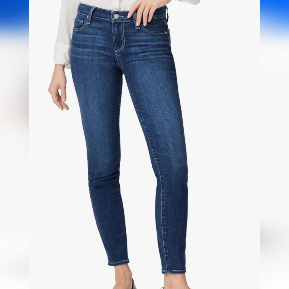 PAIGE Verdugo Ankle Jeans - Faded Dark Wash 30"